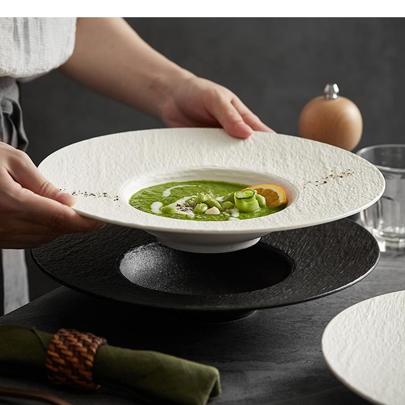 Home Cooking Dishes - Керамическая тарелка для пасты и стейков,