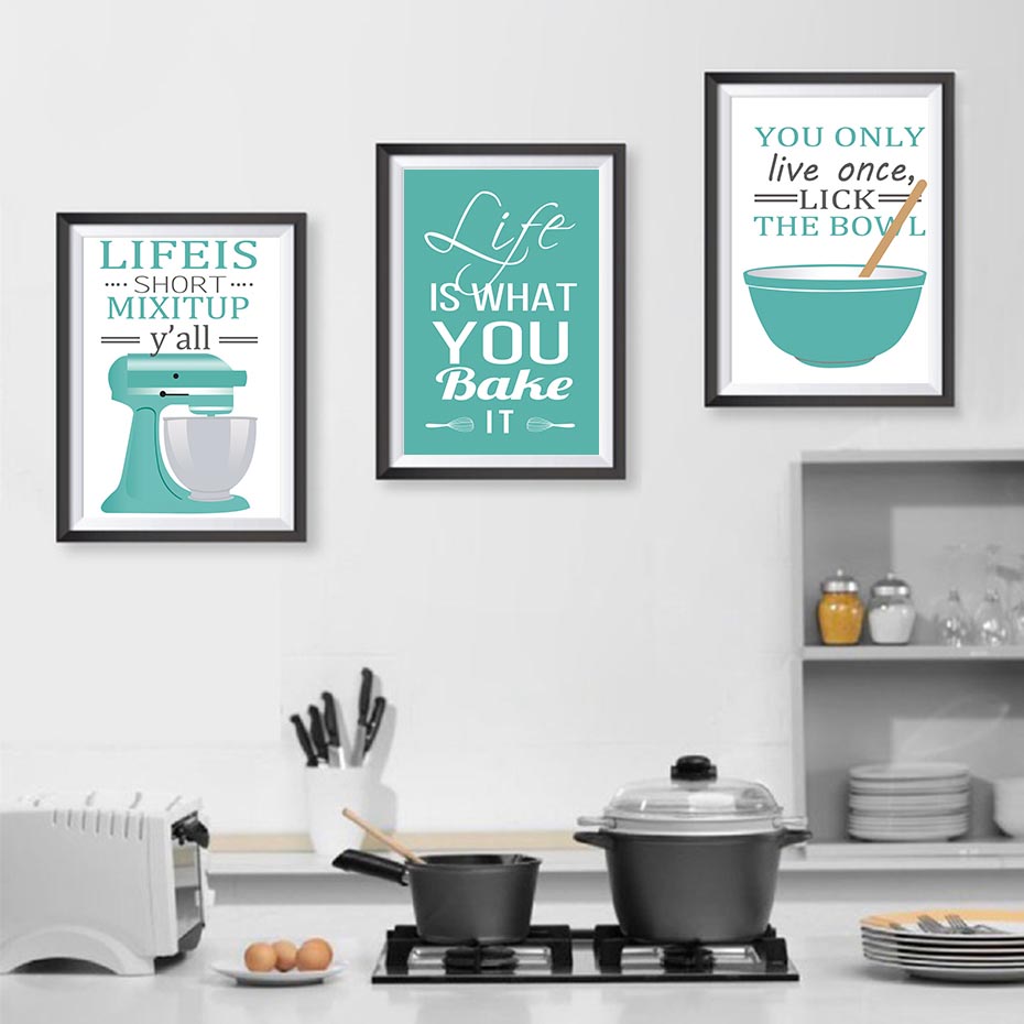Home Cooking Quotes - Плакат в скандинавском стиле, кулинария, вдохновляющая