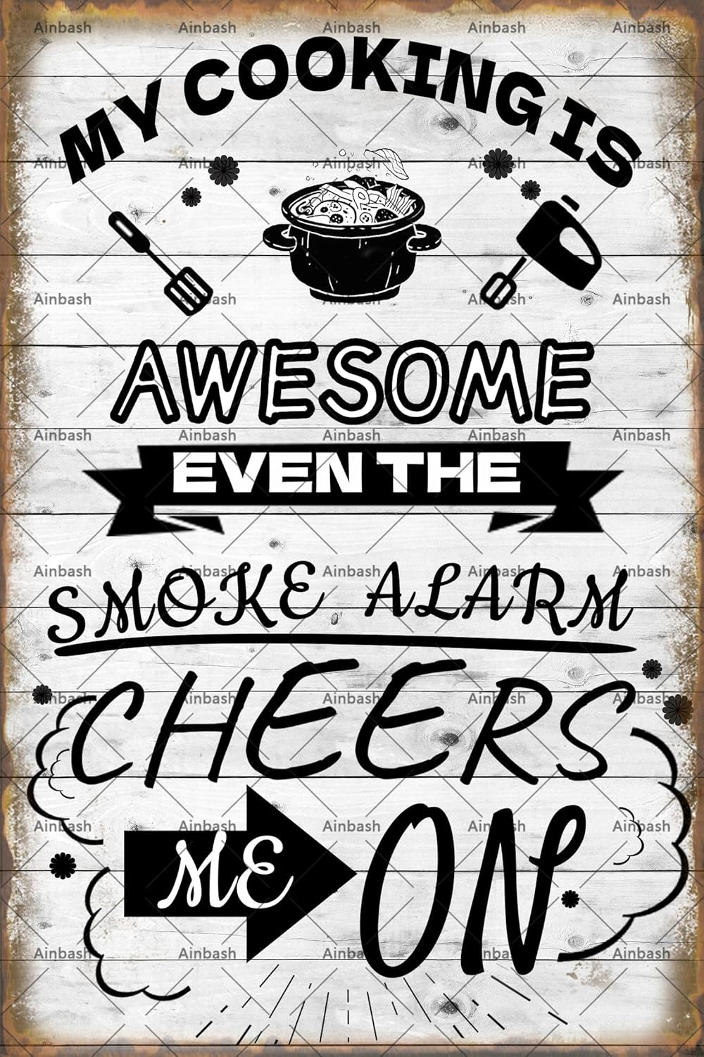 Забавная металлическая табличк – обзор и цена Home Cooking Quotes