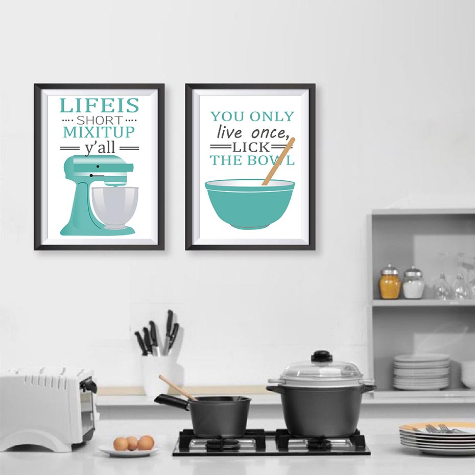 Плакат в скандинавском стиле,  – обзор и цена Home Cooking Quotes